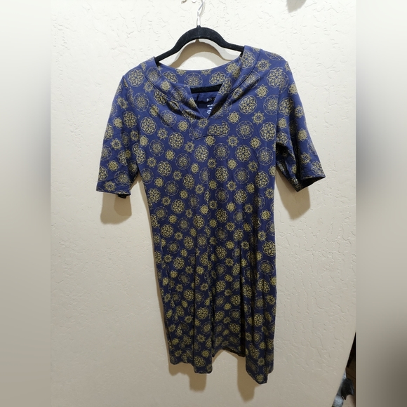 Fair Indigo Women's Organic Pima Cotton Cap Sleeve Pocket Tunic Top - 100% Cotton
